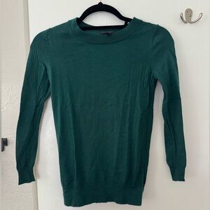 J. Crew Forest Green Women's Tippi Crew Neck Sweater